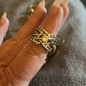 Ring silver tone size 7